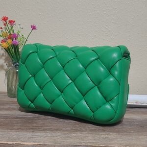 JW PEI Emerald Woven Clutch